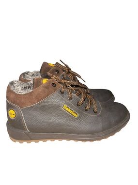 Timberland Black and Brown Men's Waterproof Work Boots